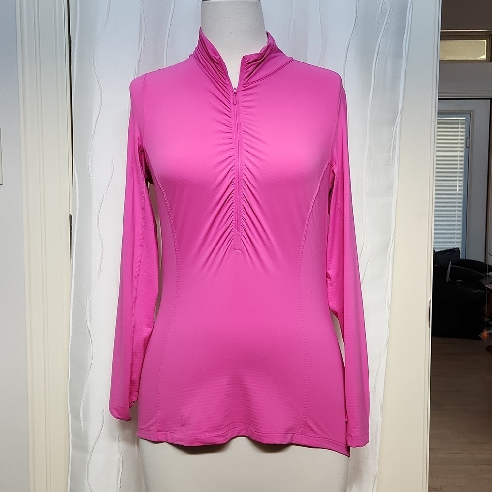 IBKUL Pink UPF Quick Dry Long Sleeve Athletic Top